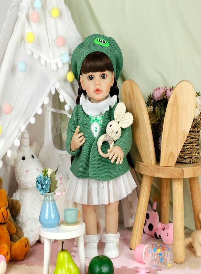 RABJET Reborn Baby Dolls Girl Maddie - 22 Inch Realistic Newborn Lifelike Real Life Baby Dolls That Look Real Soft Vinyl Doll Gift for Kids Age 3+, Multicolor - Image 1